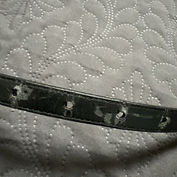 Vintage Womens Genuine Leather Black  Southwestern Silver Concho Belt 29\